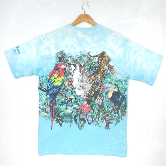 Vintage 90s Nature Habitat Moody Gardens Rainforest Animal Galveston Wrap-around - Picture 15 of 16